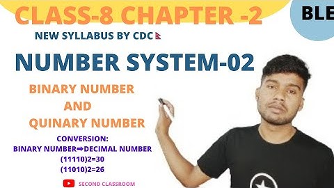 |Number System-02||Binary and Quinary number||Class-8 Chapter-2 C.Maths|Binary to decimal in Nepali|