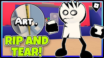How to get “ART” BADGE + Rip-And-Tear SKIN/MORPH in A FUNKY FNF RP | ROBLOX