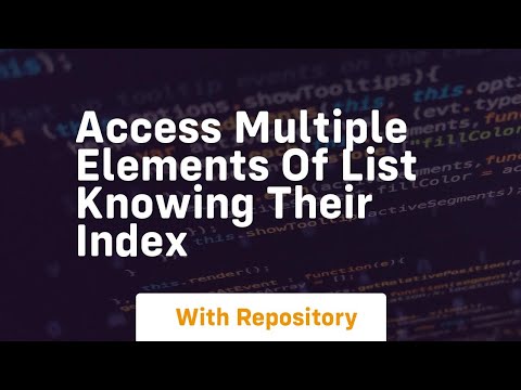 access multiple elements