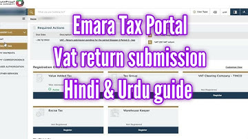 How to submit VAT return on Emara Tax | FTA new portal VAT submission guide Hindi & Urdu