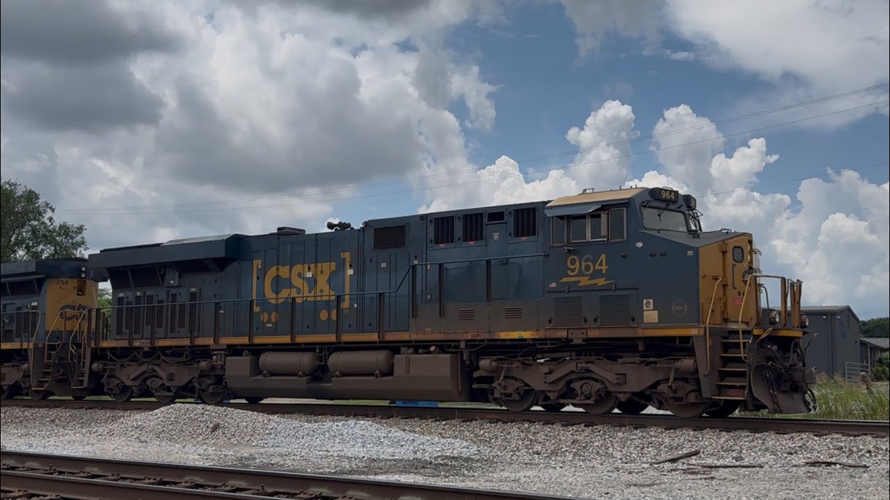 CSXT #964 Lead’s The Stack Train Through Madison, TN 7/10/2025. - YouTube