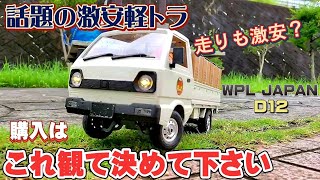 SNSで話題の激安軽トラは走りも激安なのか？検証動画 / WPL JAPAN D12 1/10scale RTR