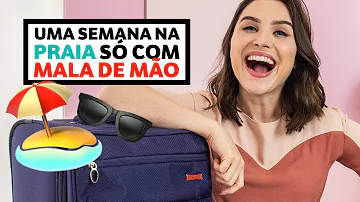 O que levar para praia 7 dias mala de mão?