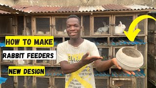 How to make rabbit feeders to prevent feed wastage in your rabbit farm