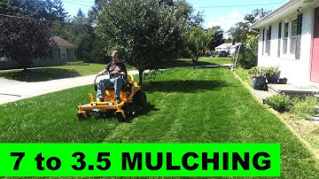Mulch mowing thick tall grass with the Cub Cadet Ultima