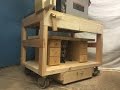 Mobile Powertool Cart from Construction Lumber Mobile Powertool Cart from Construction Lumber