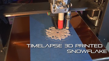 Timelapse 3D Printed Snowflake