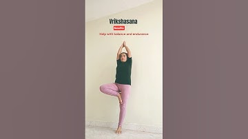 Vrikshasana | Tree Pose for Balance & Focus 🌿 #Shorts