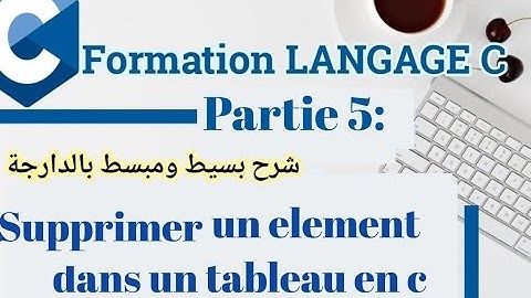 Supprimer un element dans un tableau en C