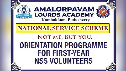 NSS ORIENTATION PROGRAMME FOR FIRST YEAR VOLUNTEERS - 2025