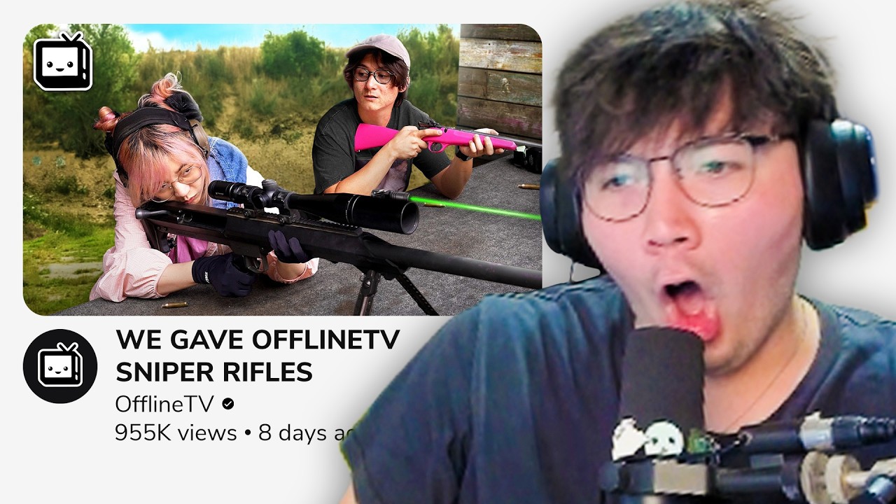 John reacts to 'WE GAVE OFFLINETV SNIPER RIFLES'