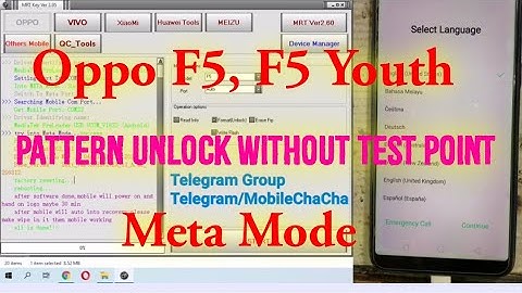 Oppo F5 Pattern Unlock in Meta Mode | Oppo CPH1727, 1723 Pattern Unlock Without Test Point One Click