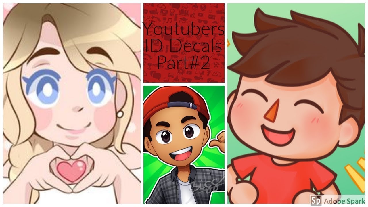 Roblox Id Decals Of Youtubers Part 2 Bloxburg Youtube - albert face roblox id decal