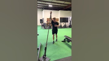Reverse Lunge to 1-arm Landmine Press w/Step Through
