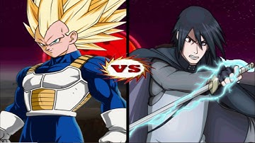 Vegeta SSJ3 vs Sasuke Uchiha - DBZ Tenkaichi 3 Mods