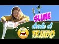 SLIME desde el TEJADO | Haciendo Slime desde mucha altura |  SLIME Challenge Extremo !