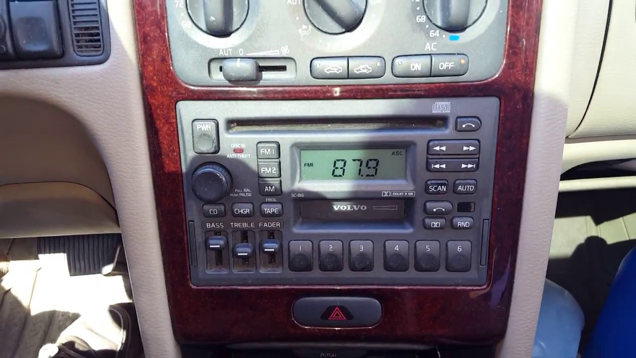 19922000 Volvo P80 (850, S70, V70, C70) Factory stereo