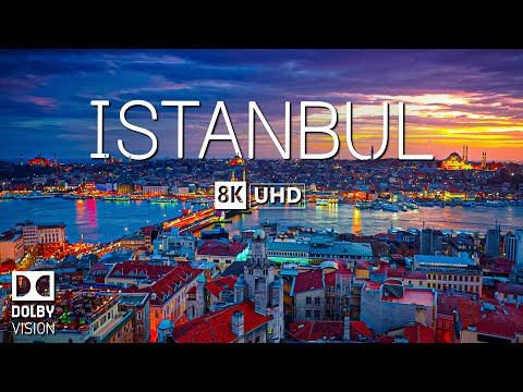 İstanbul 8K Video Yumuşak Piyano Müziği ile Ultra HD - 60 FPS - 8K Doğa Filmi