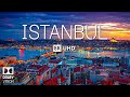 Istanbul 8k ultra avec musique de piano doux  60 ips  8k nature film