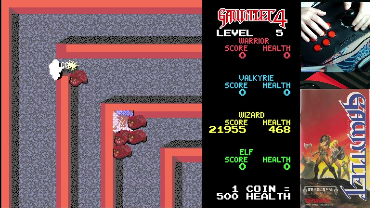 Gauntlet 4 - (USA) - (Aug 93) - Record mode - Wizard - Level 1~18
