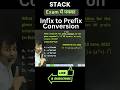 Infix to Prefix Conversion 🔥 | RSSB BCI 2022 #bci  #sci  #gateexam #govtjobs #computerteacherexam