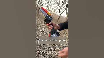21V Mini Cordless Chainsaw 4-Inch Electric Brushless Pruning Saw 2.0A Rechargeable Lithium Battery