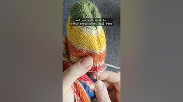 How to invisibly reinforce knit socks #knittingtutorial