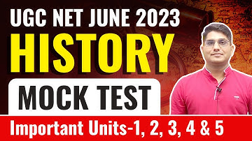 UGC NET JUNE 2023 | Paper-2 HISTORY | MOCK TEST | Important Units-1,2,3,4 & 5 | Shiv Sir Vision JRF
