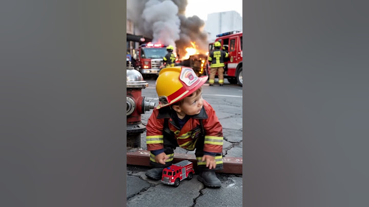 💦👶 This Firefighter Baby Did Everything He Could