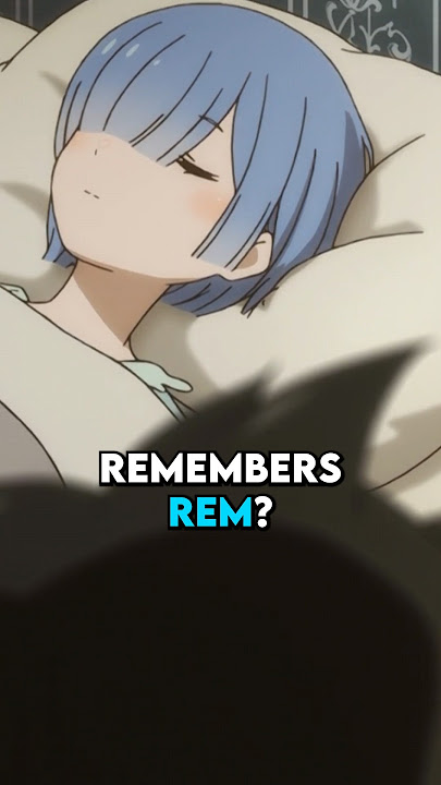 This character REMEMBERS who Rem is! #rezero #rem #remrezero