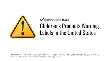 Children’s Products Warning Labels in the United States