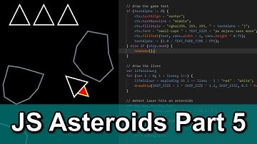 JS Asteroids Game Part 5 (Levels, Lives, and Game Over)