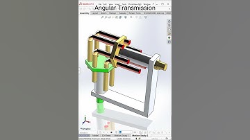 Angular Transmission - Mechanical Animation #mechanics #animation
