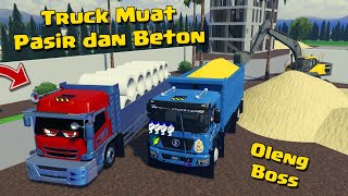 KITA BAWA TRUK OLENG MUAT PASIR DAN BETON DI ROBLOX