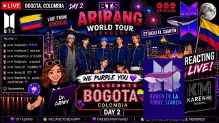 🔴🐨🐹😸🐿️🐥🐯🐰 LIVE BTS DAY 2 💜 WORLD TOUR ARIRANG | BOGOTÁ 🇨🇴 STREAM — KDLTS 🦄🐳 @BTS