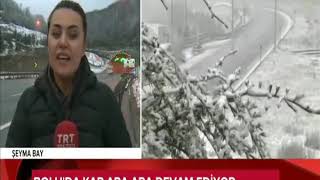 Bolu kar  yağışı
