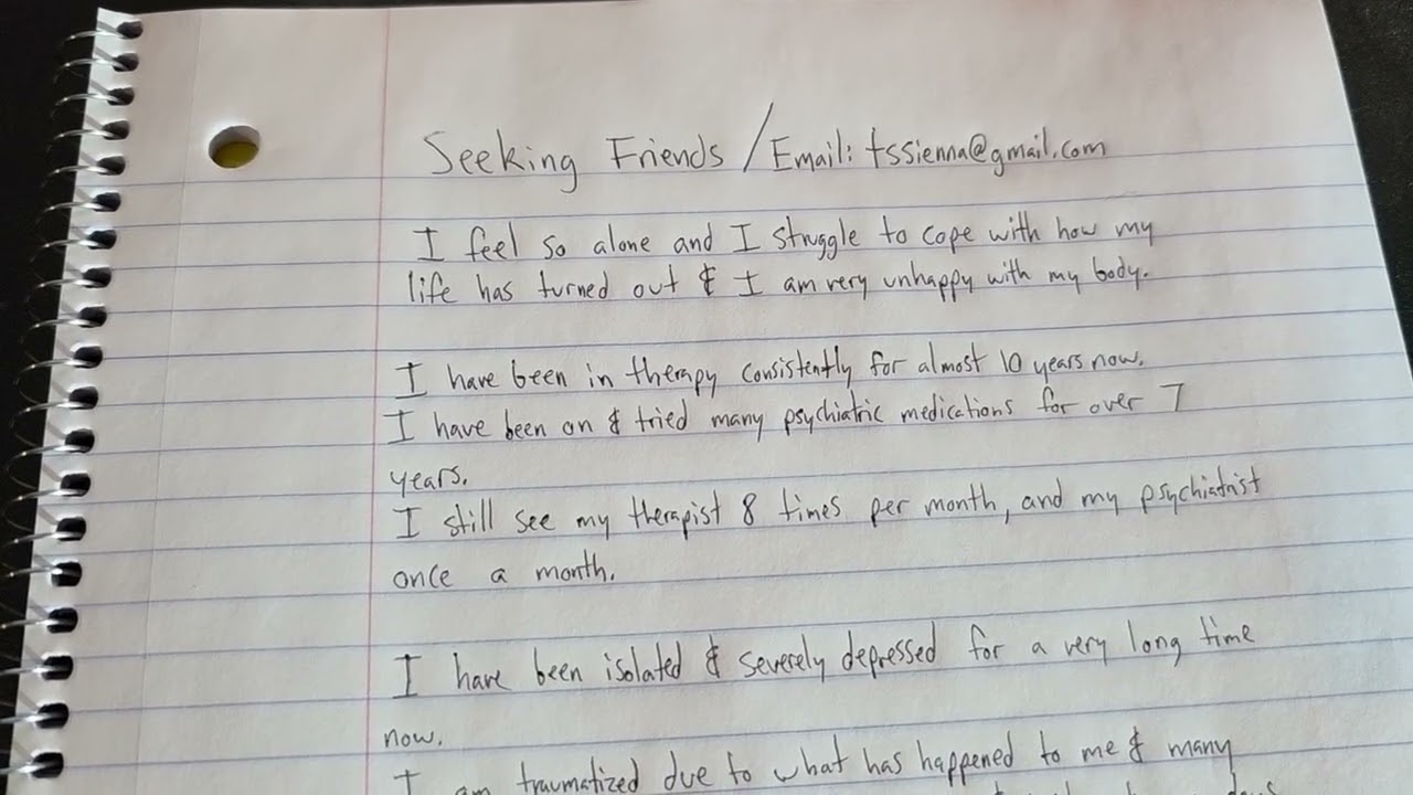 I'm Really Depressed And Lonely / Seeking Friends