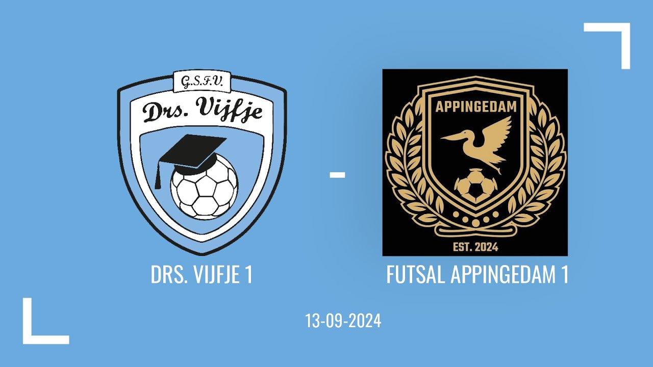 Drs. Vijfje 1 - Futsal Appingedam 1 (13-9-2024)