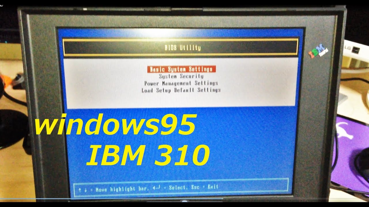 ジャンクPC】Windows95のThinkPadは起動するのか!? 試してみる!! - YouTube