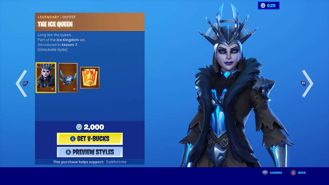 Fortnite Ice queen is back (feb 17 2020) item shop - YouTube