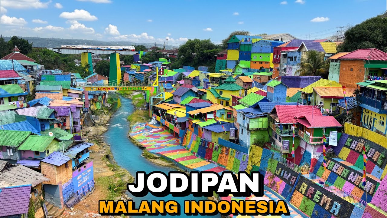 KAMPUNG WARNA WARNI JODIPAN MALANG INDONESIA & KAMPUNG TRIDI MALANG JAWA TIMUR