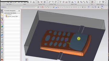 NX Mold Wizard Activity 17 - Create parting surfaces automatically (Short Video & No Sound)