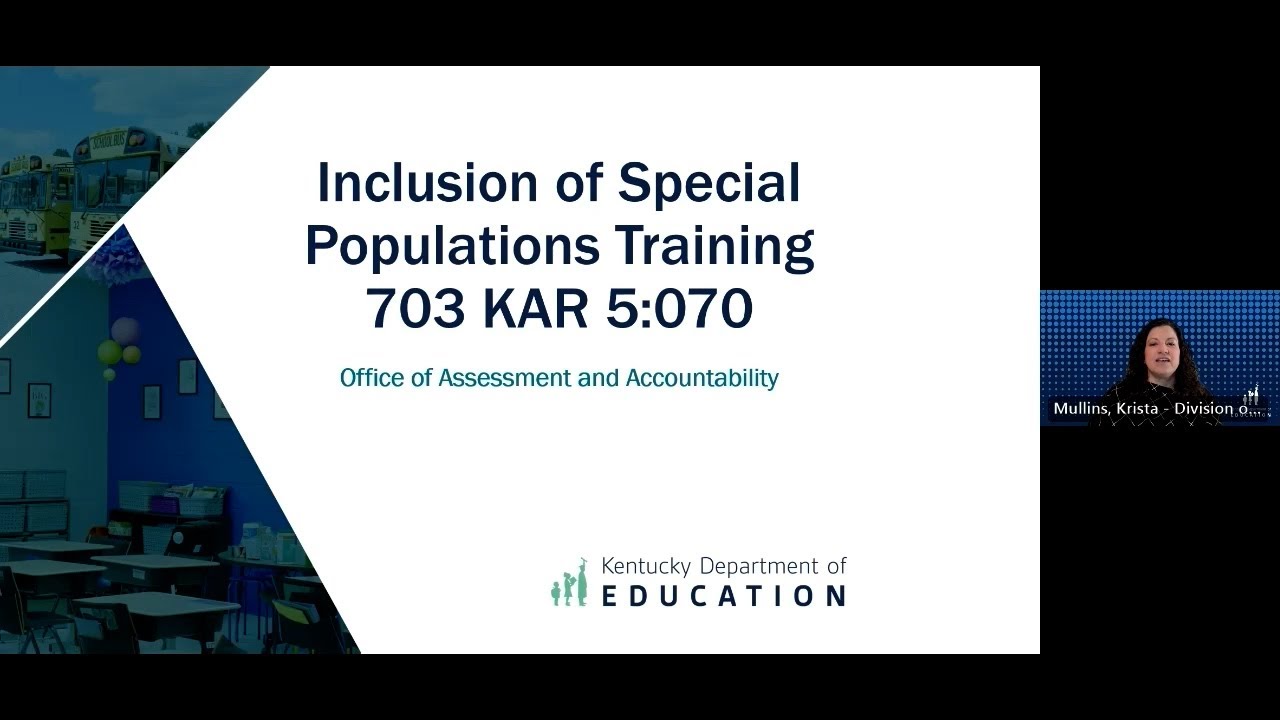 Inclusion of Special Populations Training 2025:  Module 2