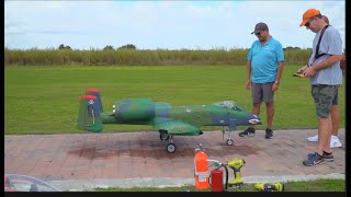 Brand New Skymaster A-10 with 2 KT 140 turbine maiden flight.  I hope it goes well! RC Planes.