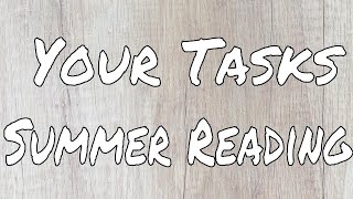CCS Summer Reading - Your Tasks (Video #2)