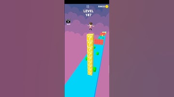 cube stacker surfer Epic android and iOS gameplay level 187