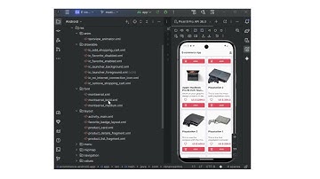 E-Commerce Android App UI – Part 2 | Product Cards, Navigation & Animations