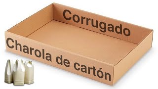 Charola de cartón corrugado