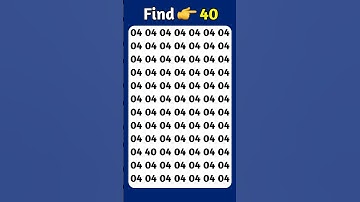 Find The Odd Number 40 #findtheoddnumber #shorts #maths #riddle #puzzle #viral #viralshorts #quiz