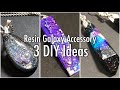 Resin Galaxy Accessories | 3 DIY Resin Galaxy Accessory Ideas